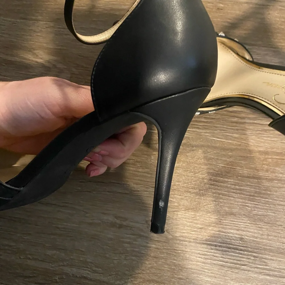 Jessica Simpson Black Studded Women's Heels - Picture 5 of 5